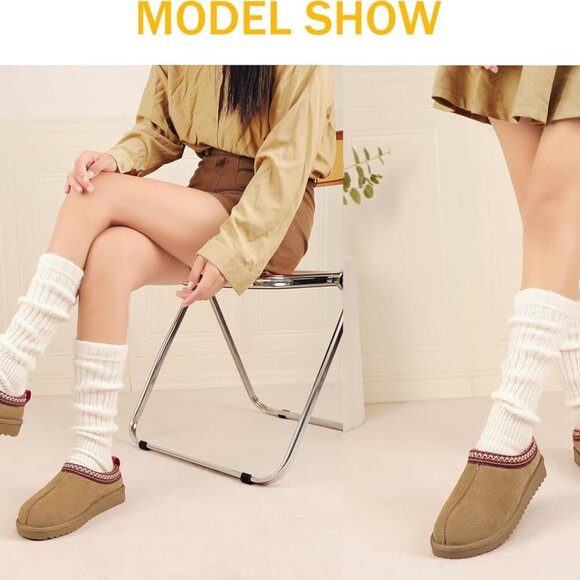 Women's Slippers Mini Boots Mules - Picture 7 of 7